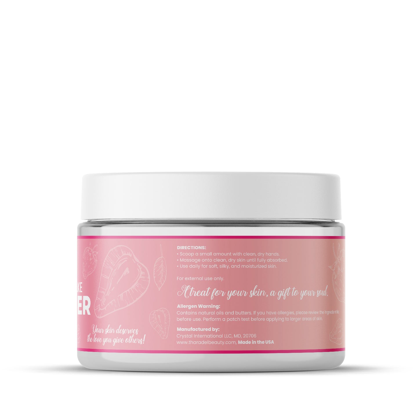 Tharadel Body Butter – Silky Smooth Strawberry Shortcake