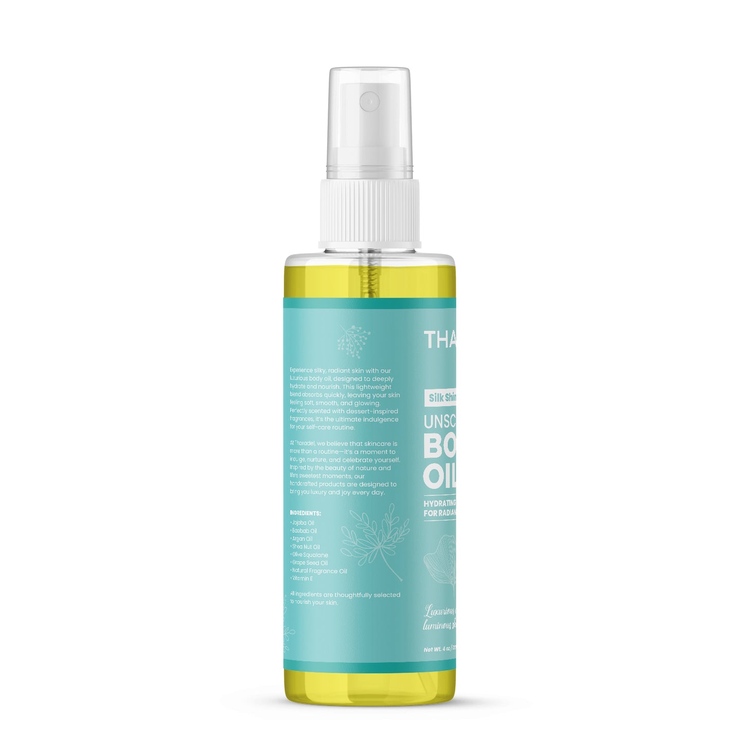 Tharadel SilkShine Body Oil – Fragrance-Free
